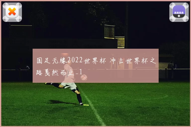 国足无缘2022世界杯 冲击世界杯之路戛然而止_1